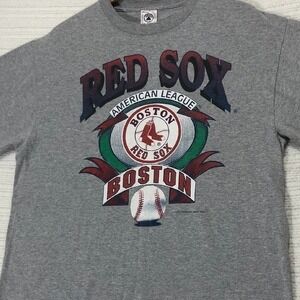 Vintage Delta Pro Weight Boston Red Sox T-Shirt‎ MLB Baseball Graphic Tee L